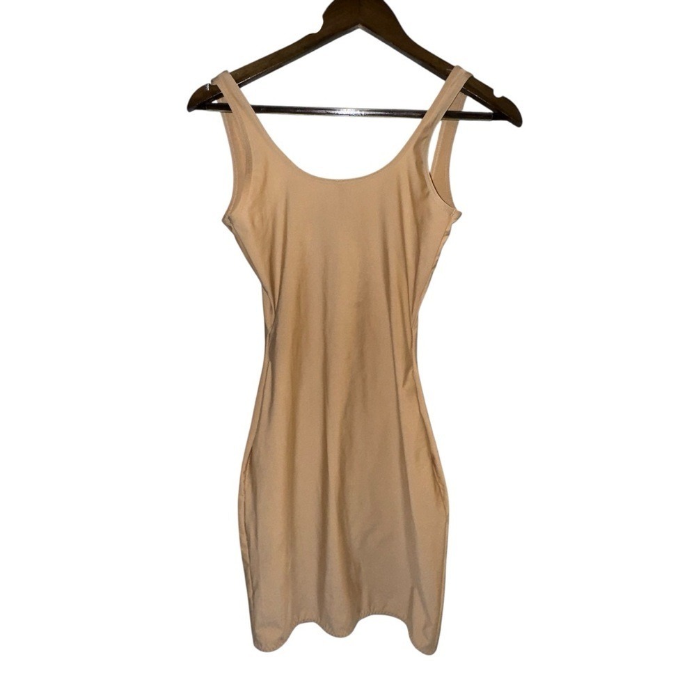 SPANX open bust knee length body Shapewear Women's Cream Sleeveless Chemise - Picture 4 of 7